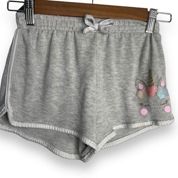 Unicorn B Tween Sweat Shorts Girls 8 Gray Casual Graphic Print Athleisure Play - Picture 2 of 7